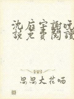 沈庭宇谢晚晚小说免费阅读最新章节