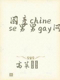 国产chinese男男gay网站地址封面