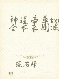 神道帝尊txt全本未删减下载