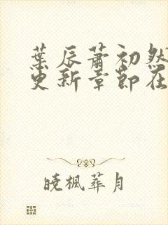 叶辰萧初然最新更新章节在线阅读