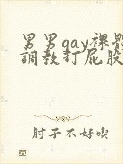 男男gay裸体调教打屁股