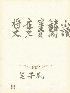 将夜宁缺小说全文免费阅读无弹窗