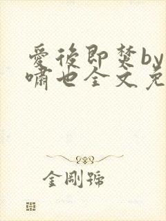 爱后即焚by林啸也全文免费阅读笔趣阁