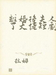离婚后夫人他成了大佬短剧免费观看封面