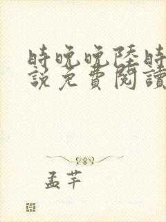 时晚晚陆时显小说免费阅读最新章节