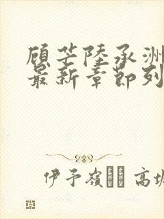 顾芒陆承洲小说最新章节列表免费封面