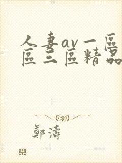 人妻av一区二区三区精品污污