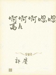 啊啊啊嗯嗯不要高h封面