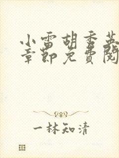 小雷胡秀英最新章节免费阅读封面