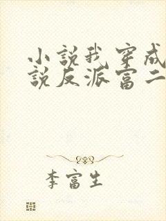 小说我穿成了小说反派富二代