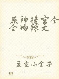 原神后宫全黄h全肉辣文