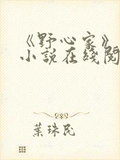 《野心家》原著小说在线阅读封面