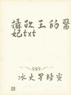 摄政王的医品王妃txt