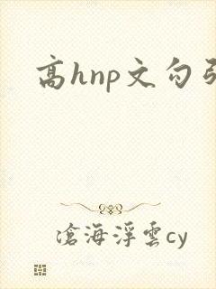 高hnp文勾引