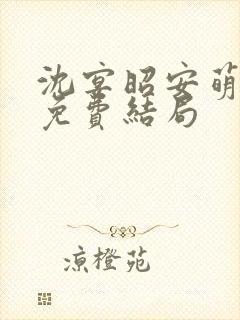 沈宴昭安萌全文免费结局封面