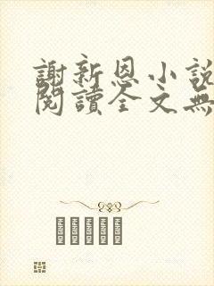 谢新恩小说免费阅读全文无弹窗封面