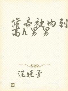 修帝被肉到失禁高h男男