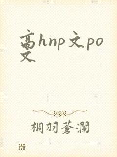 高hnp文po文封面