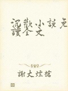 沉欢小说免费阅读全文