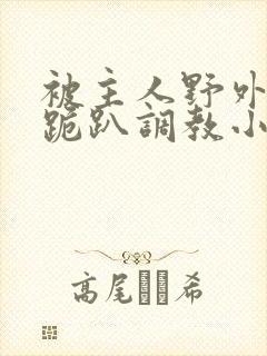 被主人野外玩弄跪趴调教小说封面