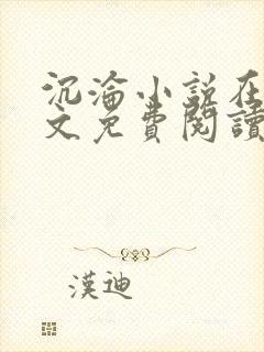 沉沦小说在线全文免费阅读