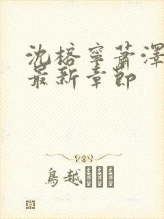 沈榕宁萧泽小说最新章节封面