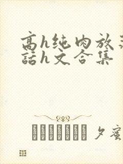 高h纯肉放荡脏话h文合集