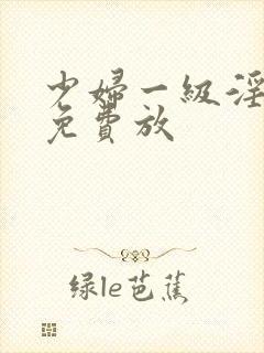 少妇一级淫片,免费放封面