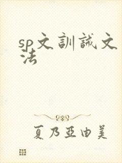 sp文训诫文家法封面