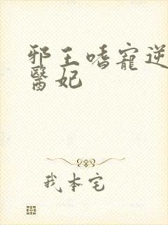 邪王嗜宠逆天小医妃封面