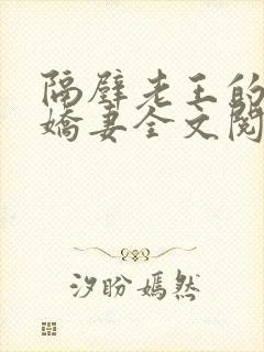 隔壁老王的新婚娇妻全文阅读