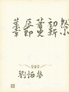 叶辰萧初然最新章节更新小说