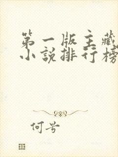 第一版主藏经阁小说排行榜封面