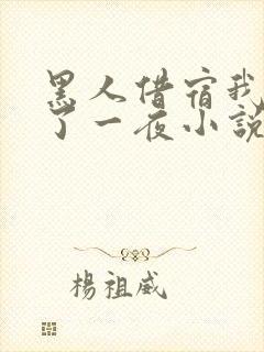 黑人借宿我被躁了一夜小说