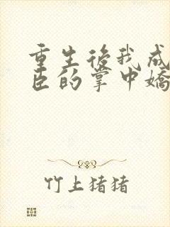 重生后我成了权臣的掌中娇免费全文阅读