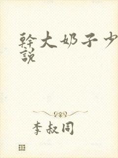 干大奶子少妇小说