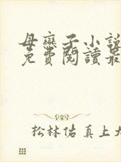 母恋子小说全文免费阅读最新章节
