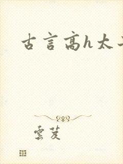 古言高h太子封面