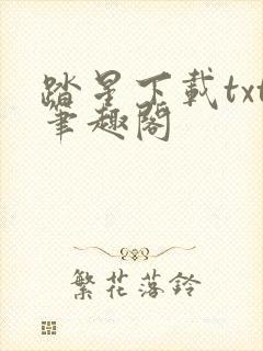 踏星下载txt笔趣阁