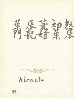 叶辰萧初然 上门龙婿叶辰大结局