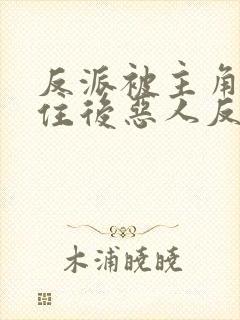 反派被主角们抓住后恶人反派自有主