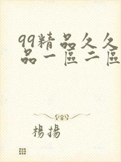 99精品久久精品一区二区封面