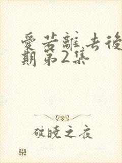 爱若离去后会无期第2集