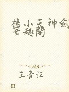 杨小天神剑无敌笔趣阁