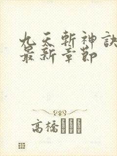 九天斩神诀林辰最新章节