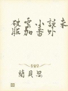破云小说未删减版加番外封面
