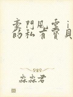 豪门风云ⅰ总裁的私有宝贝 韩祯祯封面