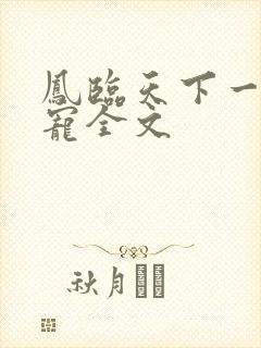 凤临天下一后千宠全文