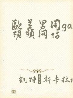 欧美男同gay视频网站