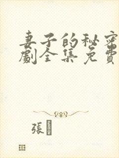 妻子的秘密电视剧全集免费观看西瓜